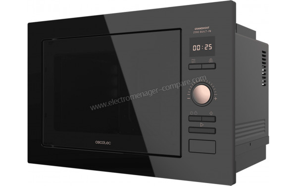 CECOTEC GrandHeat 2590 Built-in BlackRose - Vue 3/4 droite