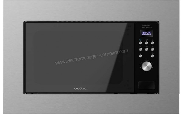 CECOTEC Grandheat 2000 Built-In Steelblack - Vue de face