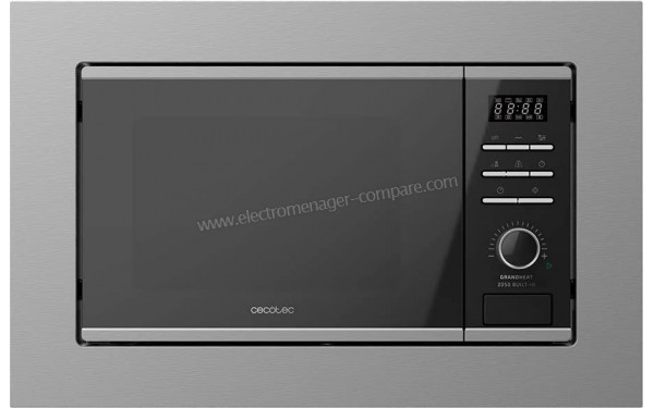 CECOTEC GrandHeat 2050 Built-in SteelBlack - Vue de face