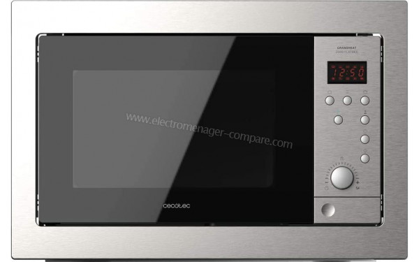 CECOTEC GrandHeat 2500 Built-in SteelBlack - Vue de face