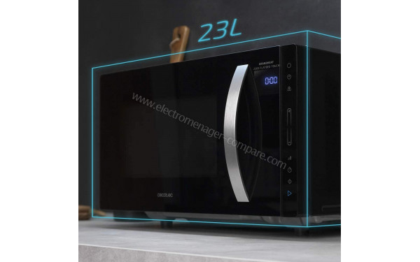 CECOTEC Grandheat 2300 Flatbed Touch Black - Mise en situation 3/4 droite