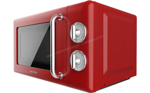 CECOTEC ProClean 3010 Retro Red - Vue 3/4 droite