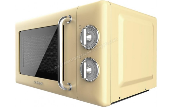 CECOTEC ProClean 3010 Retro Yellow - Vue 3/4 droite