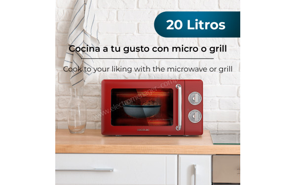 CECOTEC ProClean 3110 Retro Red - Dimensions