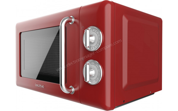 CECOTEC ProClean 3110 Retro Red - Vue 3/4 droite