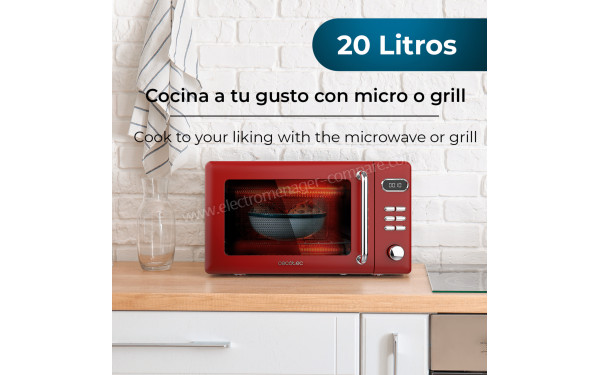 CECOTEC ProClean 5110 Retro Red - Dimensions