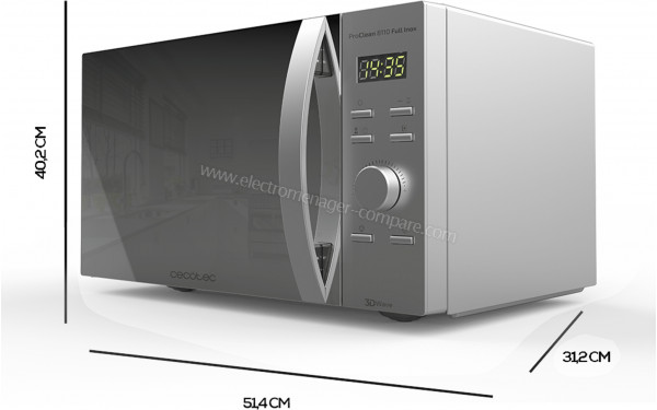 CECOTEC ProClean 8110 - Dimensions