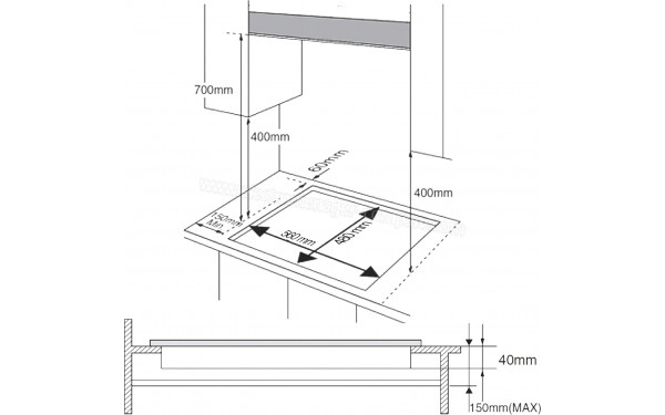 CECOTEC Bolero Squad G 3400F Inox - Dimensions