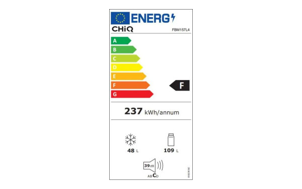 CHIQ FBM157L4 - &Eacute;tiquette &eacute;nergie v2