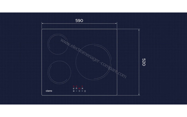 CIARRA CABBIH3-E - Dimensions