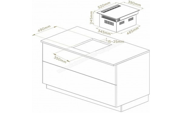 CIARRA CDB392BEH - Dimensions