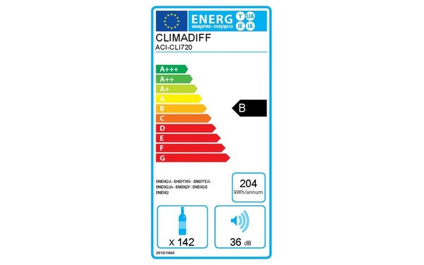 CLIMADIFF ACI-CLI720 - &Eacute;tiquette &eacute;nergie