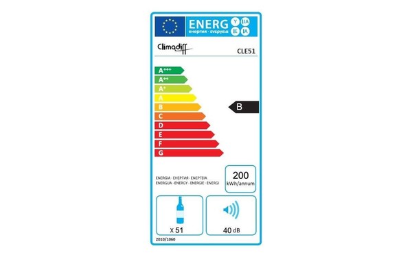 CLIMADIFF CLE51 - &Eacute;tiquette &eacute;nergie
