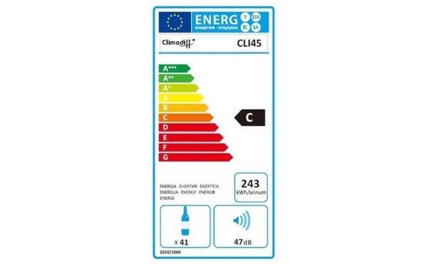 CLIMADIFF CLI45 - &Eacute;tiquette &eacute;nergie