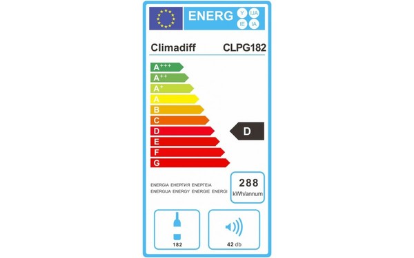 CLIMADIFF CLPG182 - &Eacute;tiquette &eacute;nergie