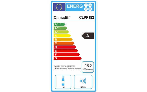 CLIMADIFF CLPP182 - &Eacute;tiquette &eacute;nergie