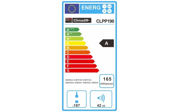 CLIMADIFF CLPP190 - &Eacute;tiquette &eacute;nergie