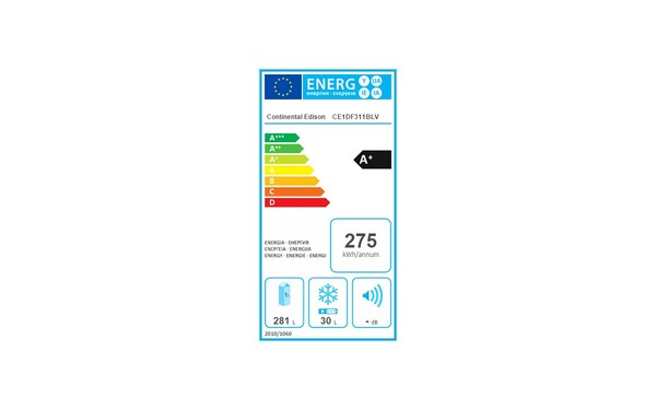 CONTINENTAL EDISON CE1DF311BLV - &Eacute;tiquette &eacute;nergie