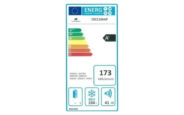 CONTINENTAL EDISON CECC104AP - &Eacute;tiquette &eacute;nergie