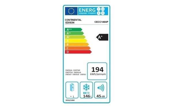CONTINENTAL EDISON CECC146AP - &Eacute;tiquette &eacute;nergie