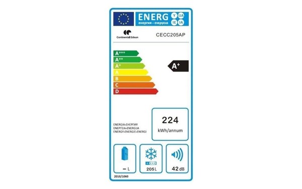 CONTINENTAL EDISON CECC205AP - &Eacute;tiquette &eacute;nergie