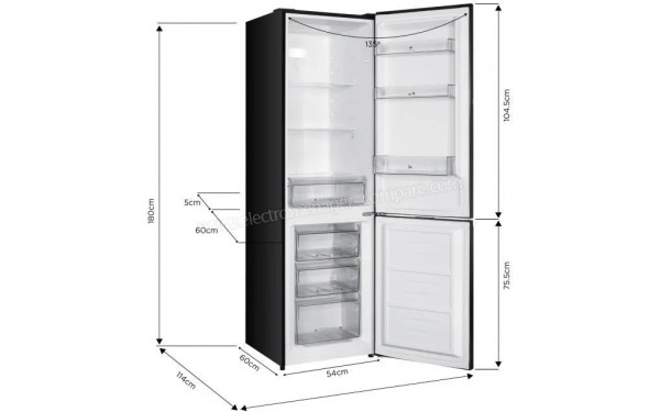 CONTINENTAL EDISON CEFC251NFB1 - Dimensions