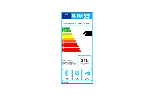 CONTINENTAL EDISON CEFC322DNFIX - &Eacute;tiquette &eacute;nergie