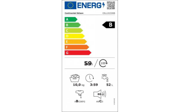 CONTINENTAL EDISON CELL1015IWB - &Eacute;tiquette &eacute;nergie v2