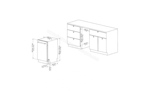 CONTINENTAL EDISON CELV1045FI - Dimensions