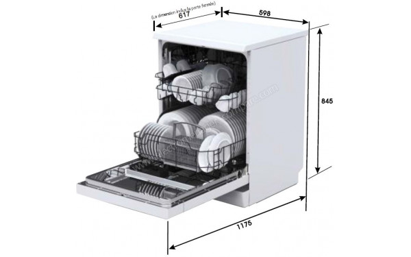 CONTINENTAL EDISON CELV1247DDW3 - Dimensions