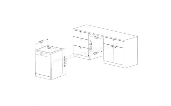 CONTINENTAL EDISON CELV1539IS - Dimensions