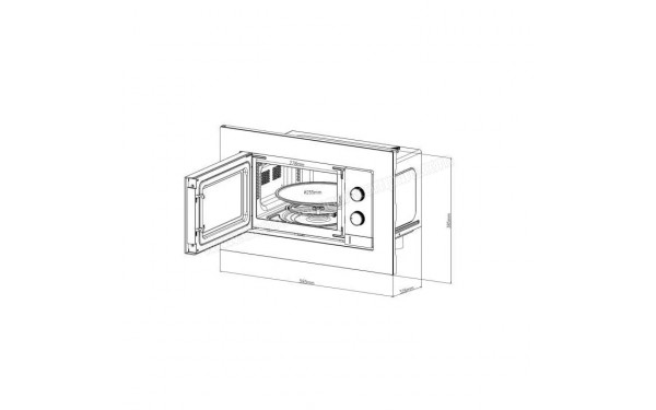 CONTINENTAL EDISON CEMO20EBM2 - Dimensions