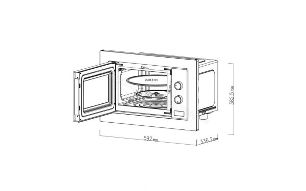 CONTINENTAL EDISON CEMO20EBM - Dimensions