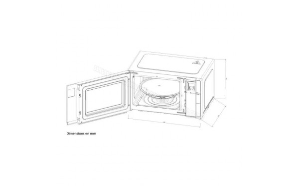 CONTINENTAL EDISON CEMO23BG - Dimensions