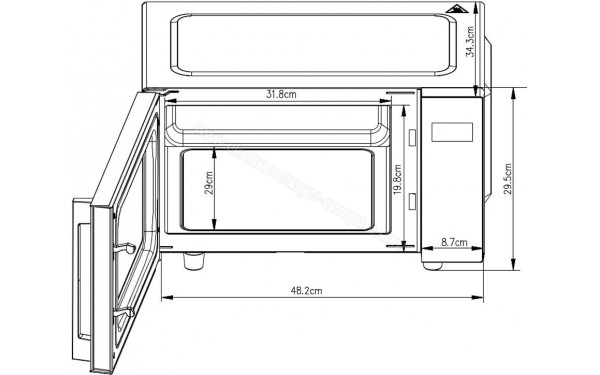CONTINENTAL EDISON CEMO23FB - Dimensions