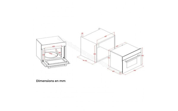 CONTINENTAL EDISON CEMO34CEB3 - Dimensions