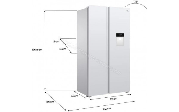 CONTINENTAL EDISON CERA505NFWD - Dimensions