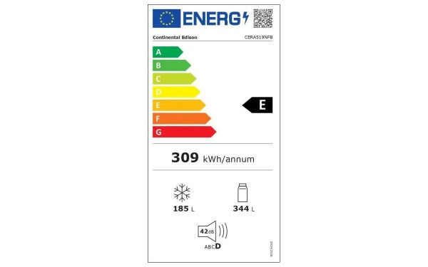 CONTINENTAL EDISON CERA519NFB - &Eacute;tiquette &eacute;nergie v2