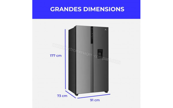 CONTINENTAL EDISON CERA592NFIXC - Dimensions