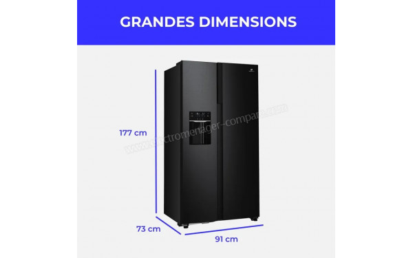 CONTINENTAL EDISON CERANF577NFBD - Dimensions