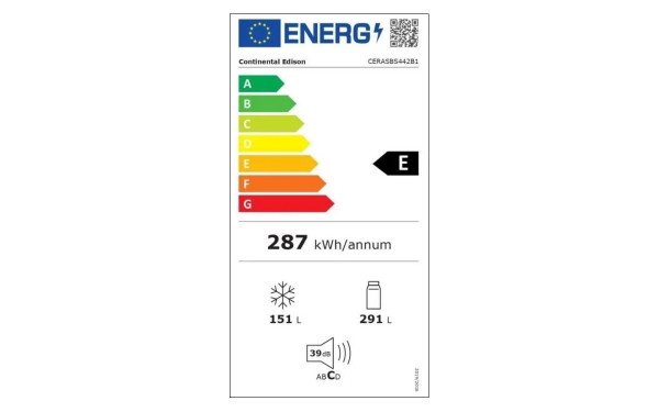 CONTINENTAL EDISON CERASBS442B1 - &Eacute;tiquette &eacute;nergie v2