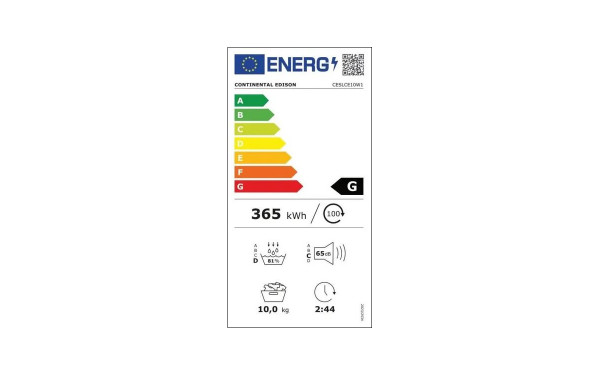 CONTINENTAL EDISON CESLCE10W1 - &Eacute;tiquette &eacute;nergie v2