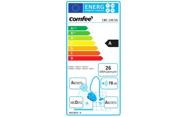 COMFEE CBC130SA - &Eacute;tiquette &eacute;nergie