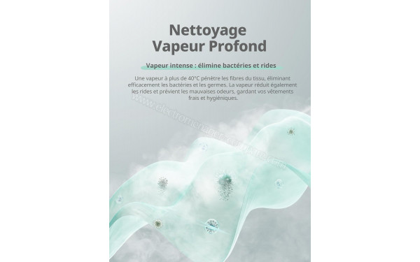 COMFEE CFE12EW80-W-FR - Nettoyage vapeur