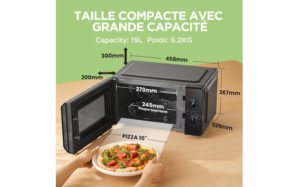 COMFEE CMO-MP012OC(BK) - Dimensions