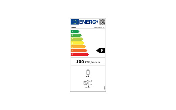 COMFEE RCD50WH1RT(E) - &Eacute;tiquette &eacute;nergie v2