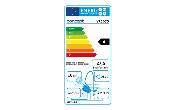 CONCEPT VP-5075 - &Eacute;tiquette &eacute;nergie