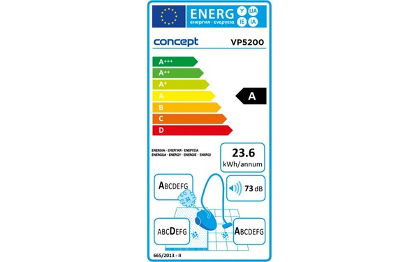 CONCEPT VP-5200 - &Eacute;tiquette &eacute;nergie