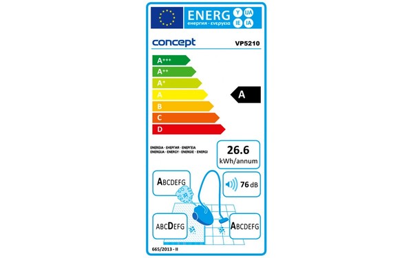 CONCEPT VP-5210 - &Eacute;tiquette &eacute;nergie