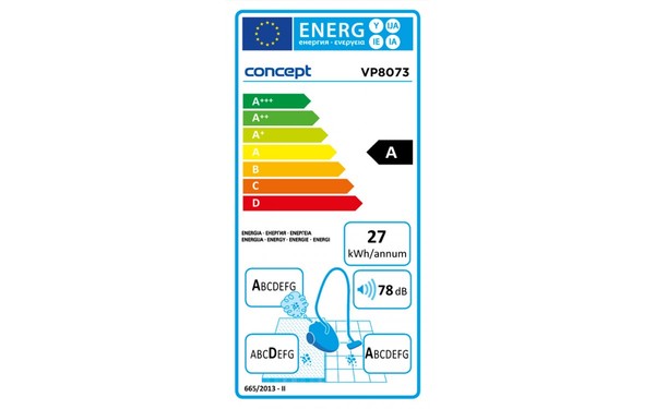 CONCEPT VP-8073 - &Eacute;tiquette &eacute;nergie